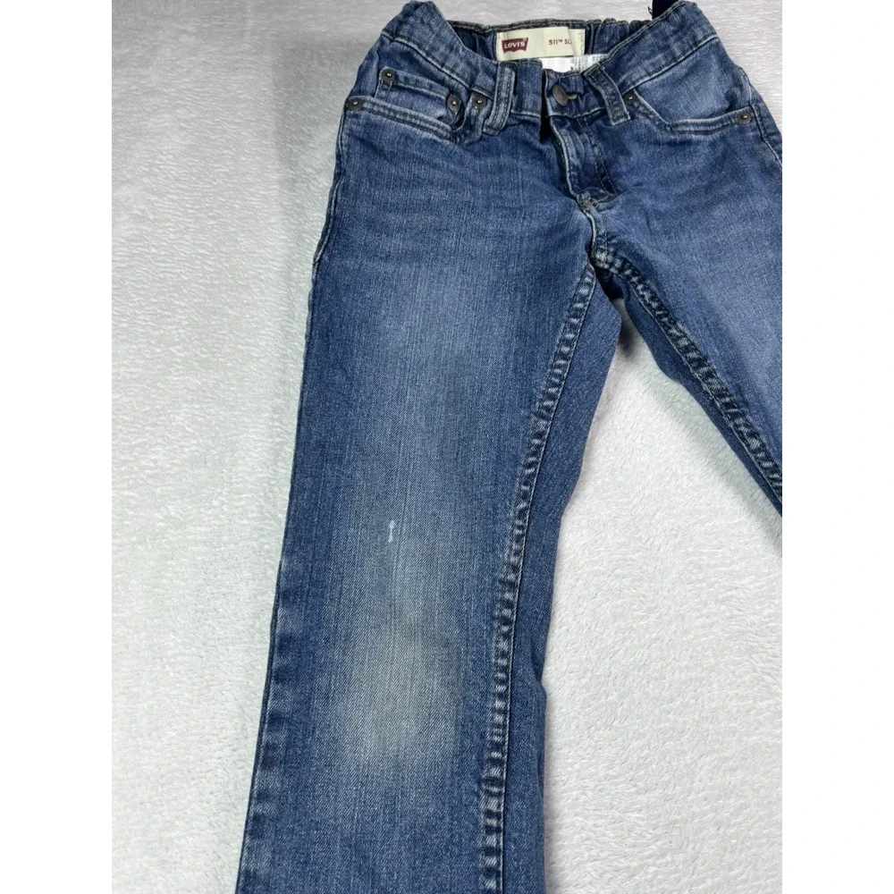 Levi's 511 Slim Jeans Youth Boy's Size 8 Regular (24x25) Light Wash Denim VTG